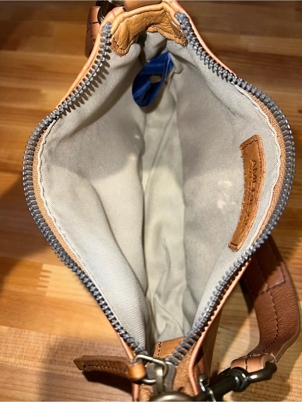🤎American Leather Co. Small Brown Leather Bag with Single Strap